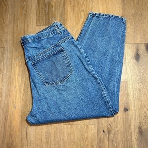 Women’s size 20 short/petite vintage mom jeans, high waisted straight leg 90s